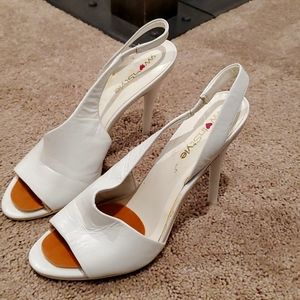 Ninewest White Slingbacks